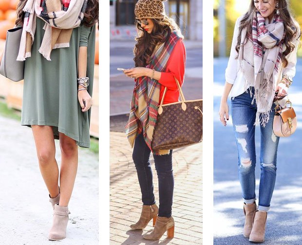 fall boots with dresses