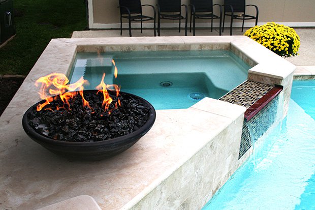 7 Pool Design Trends Making A Splash In, Pool Fire Pit Bowls