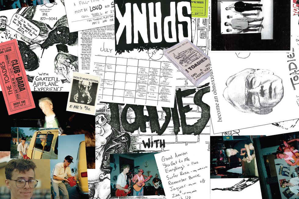 The Toadies early days collage