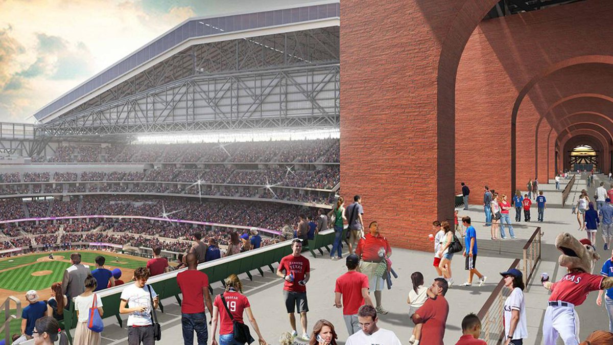 How did Arlington decide to fund Rangers' new stadium, and what
