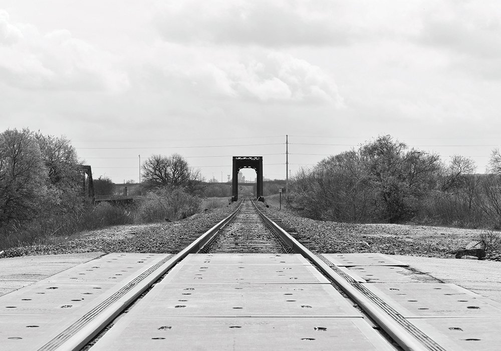 Crossing train tracks safely