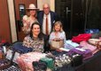 Laura Ladner with Steve Humble, Owner of the Squire Shop and his wife Mary Ann and daughter Kelly Humble Burbach copy.jpg