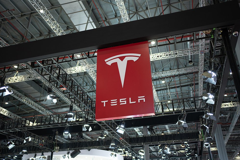 tesla at Shanghai Automobile Industry Exhibition on April 27, 20