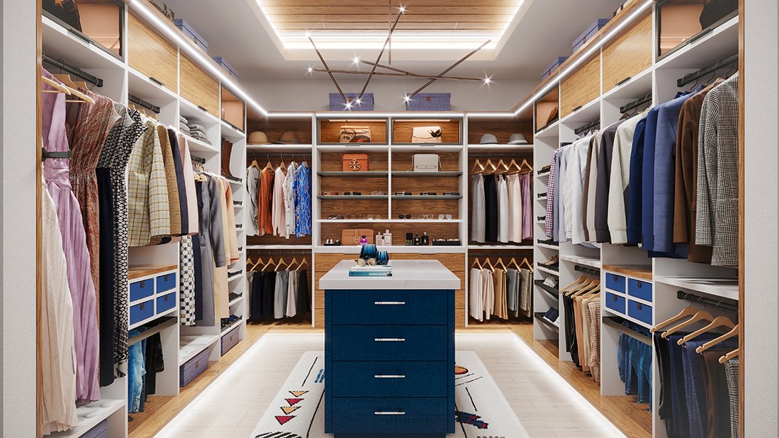 Luxury Closets, DFW Custom Homes