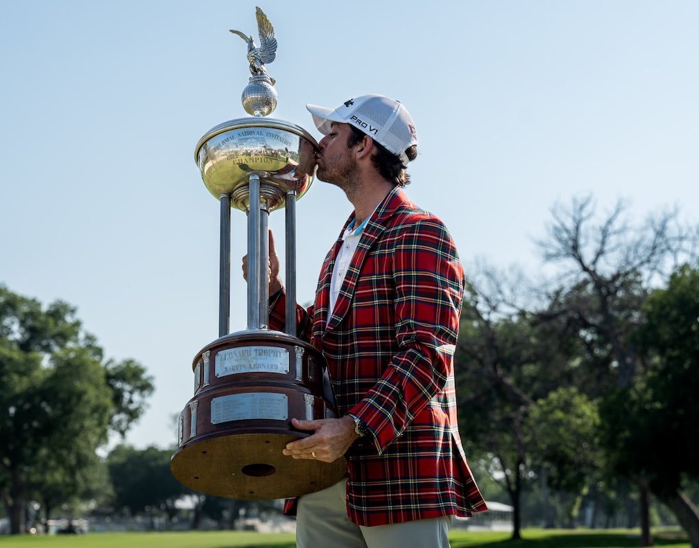 Davis Riley Aces Tests in Winning Charles Schwab Challenge - Fort Worth ...