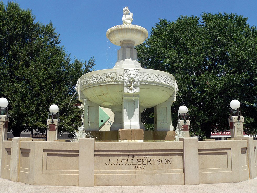 old fountain, paris texas