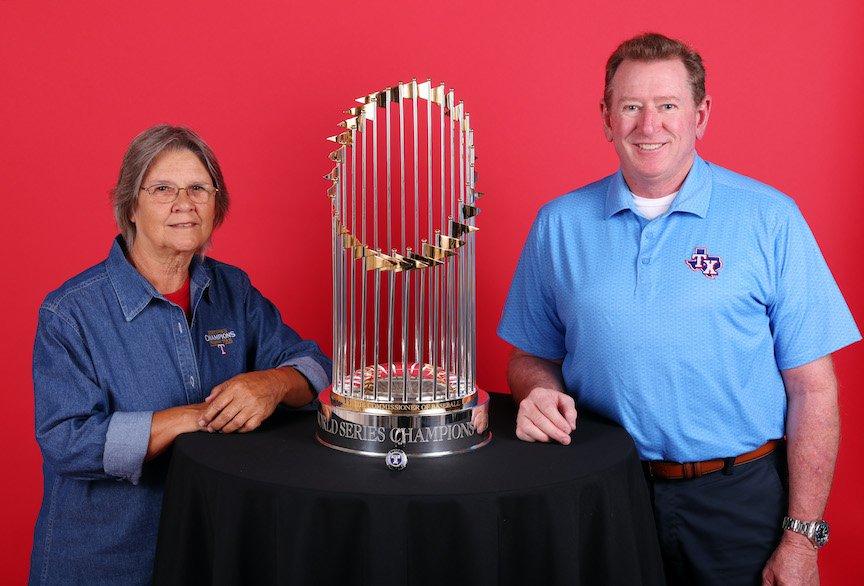 Texas Rangers World Series Prize Comes to Little Old Us