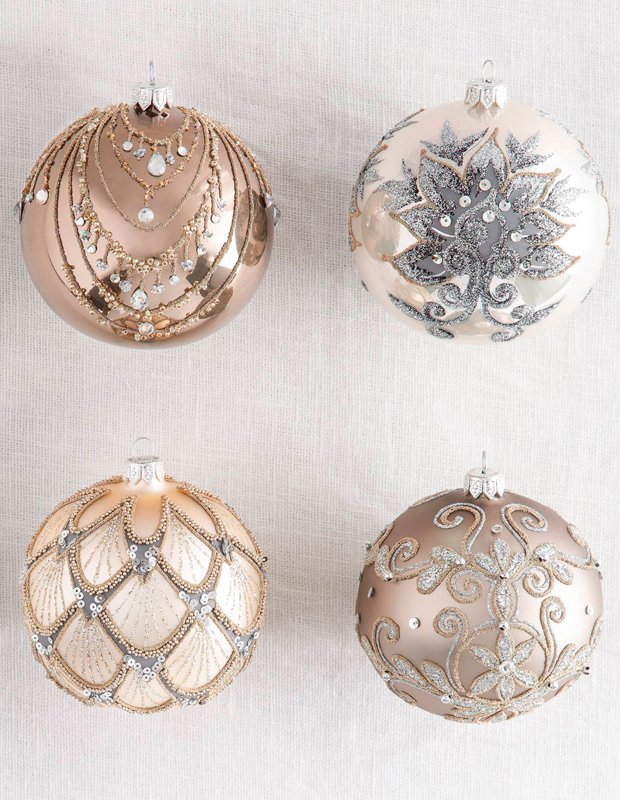 Glass Ball Ornament Set