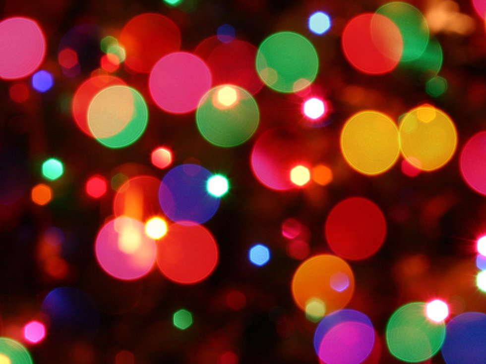 christmas lights desktop background